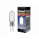 Лампа галоген капс. G4 220V 35Вт Uniel