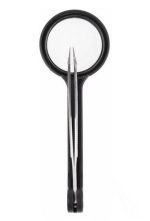 Лупа ручная с пинцетом 8х