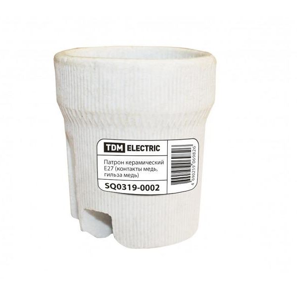 Патрон Е27 керамический подвесной TDM (20/200)