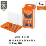 Набор отверток для точных работ №1, с намагниченным наконечником, 6 предметов "Гранит" TDM