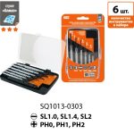 Набор отверток для точных работ №3, с намагниченным наконечником, 6 предметов "Алмаз" TDM