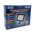 Прожектор LED с внешним датчиком  30Вт LEEK LE LED FL IR BLACK 6500К 4000Лм IP65 (1/20)