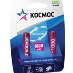 Аккумулятор R  3  1.2 V NI-MН 1000 mAh КОСМОС (2/24)