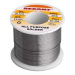 Припой с канифолью 100 гр. d=1.0 мм (Sn60 Pb40 Flux 2.2%) REXANT