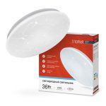 Светильник настенно-потолочный LED 36Вт 6500К 160-260V DECO 2340Лм 380*55 IP40 ГЛОРИЯ IN HOME (10)