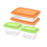 Набор контейнеров универсальных «Гурман» №3 (СВЧ/Заморозка) (0,45л×2; 0,8л×2) (4шт)