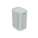 Плетёная корзина для белья «Лён» 75л (430×321×600мм) (сборная) (серый)