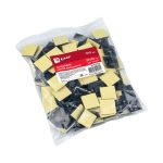 Площадка самоклеящаяся (20х20мм.) черная (100шт.) EKF