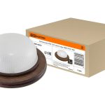 Светильник баня дерево НПБ 60 Вт круг венге голый НПБ1301 IP54 TDM (1/8)