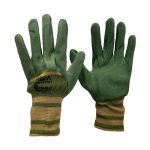 Перчатки нейлоновые ХАКИ, вспененный латекс (12/720)