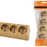 Розетка 4 с/з Ладога сосна керамика о/у горизонтальная TDM (6)