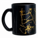 Кружка 300 мл 1208/DPP т/у "Мрамор" черный/золотой (1/24)