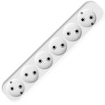 Колодка 6 б/з пластик белый UNIVersal (1/60)