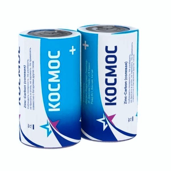 Батарейка R 14 солевая 1.5 V "КОСМОС" (24/288)