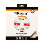 Диск отрезной алмазный 200*25,4*22,2*2*10 сплошной KRANZ