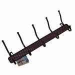 Вешалка настенная 5 крючков, металлическая, медь (1/48)