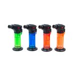 Зажигалка горелка газовая ТУРБО A-928 прозрачный корпус (1/12)