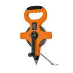 Рулетка (мерная лента) 50м*13мм, стальное полотно, открытый корпус, штык для фиксации Рубин TDM