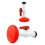 Насадка для душа в сборе: лейка с краном пластик