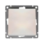 Выключатель 1 кл АФИНА 10А, 220В, жемчуг с/у UNIVersal (еврослот)