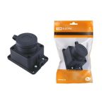 Розетка каучук настенная с заглушкой наклонная 3P+PE 32A 380B IP44 TDM