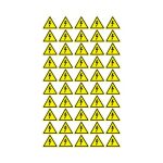 Наклейка знак электробезопасности "Опасность поражения электротоком" 25*25*25мм REXANT 100 шт.