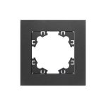 Рамка 1-ая АФИНА графит UNIVersal (еврослот)