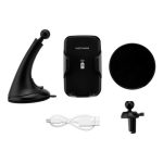 Беспроводное автомобильное зарядное устройство-подставка REXANT 10W, черное