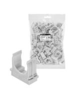 Крепеж-клипса для трубы 25 мм для прямого монтажа (100 шт.) серая TDM