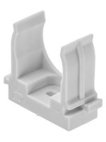 Крепеж-клипса для трубы 25 мм для прямого монтажа (100 шт.) серая TDM