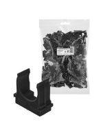 Крепеж-клипса для трубы 25 мм для прямого монтажа (100 шт.) черная TDM