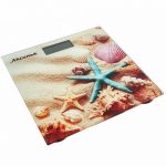 Весы напольные электронные АКСИНЬЯ КС-6007 180кг ПЛЯЖ 26*26 см (1/10)