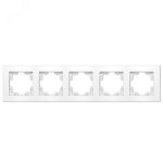 Рамка 5-ая универсальная АФИНА белая UNIVersal (еврослот)