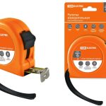 Рулетка 5м*19мм стальная,прорезиненный корпус,магнит Рубин TDM (1/12)