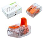 Монтажная клемма рычажная Прозрачная тип 221-412 moroz