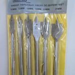 Набор перовых сверл по дереву 10-25 ПРАКТИК -64584-