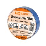 Изолента ПВХ TDM 0,13х15мм Синяя 5м
