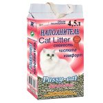 Наполнитель древесный Pussy-cat 4,5л