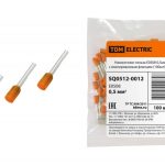 Наконечник-гильза Е0508 0,5мм2 с изолированным фланцем (100шт) TDM