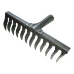 Грабли 12 зубьев витые, рельсовая сталь (1/48)