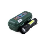 Фонарь ручной аккум LED RE-513 1мощн+1больш+шнур microUSB, zoom, пласт коробка