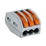 Клемма СМК 222-413 с рычагом 3 отверстия 0,08-2,5мм2 EKF