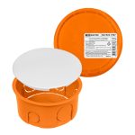 Распаячная коробка СП D80х40мм, крышка, IP20, инд. штрихкод, TDM