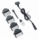 Машинка для стрижки волос аккум DELTA LUX DE-4207A 2Вт, 4 съемных гребня, белый с черным (1/24)