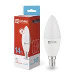 Лампа LED свеча 14Вт E-14 6500К 220V 1330Лм СВЕЧА-VC IN HOME  (10/100)