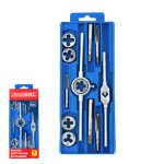 Набор метчиков и плашек 12 предметов в пластиковом боксе X-PERT (1/24)