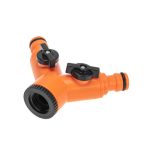 Разветвитель на кран 2-х канальный 1/2"-3/4" ЧЕТЫРЕ СЕЗОНА