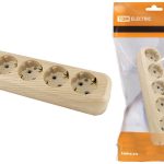 Колодка 5 с/з 16А 250В ЭКО сосна TDM (12)