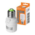 Датчик оптико-акустический ДОА-Пт-01 (в цоколь Е27) 230 В, 100 Вт, 30 сек, 40 лк, 50-80 дБ, IP20 TDM