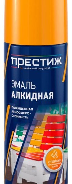 Аэрозольная эмаль ПРЕСТИЖ огненно-красная 425мл (12)